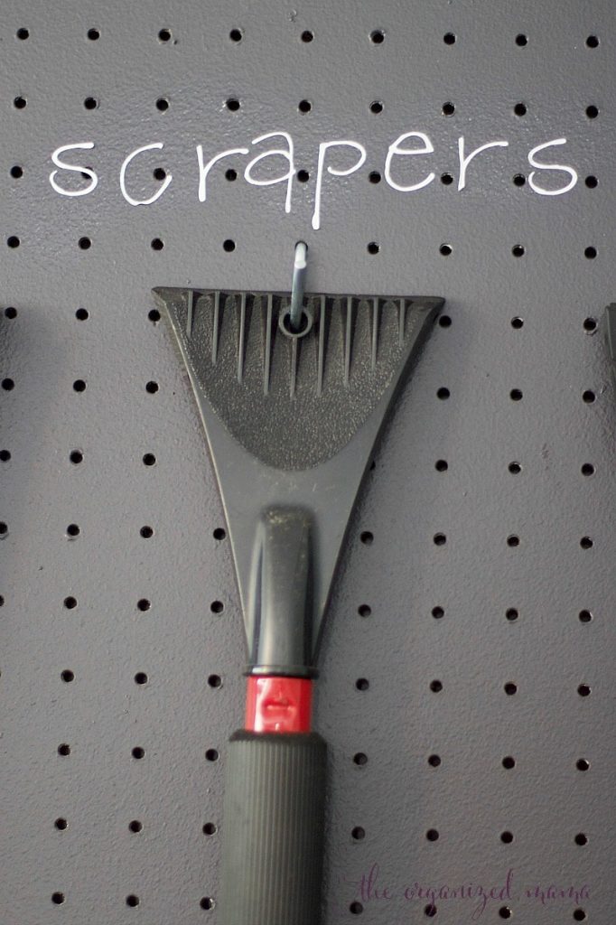 how to organize a garage hooks pegboard