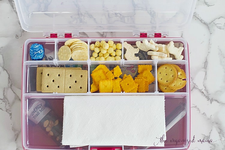 When traveling with young kids, you have to pack tons of entertainment to keep them occupied! Having taken countless road trips with my young children, I am sharing my road trip must haves for keeping the car organized and the littles entertained! #roadtrip