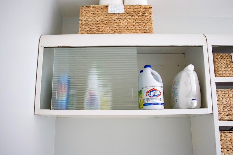 Learn tips from a professional organizer her tips on how to organize laundry room when you have limited space or unique features. #laundryroom #organized