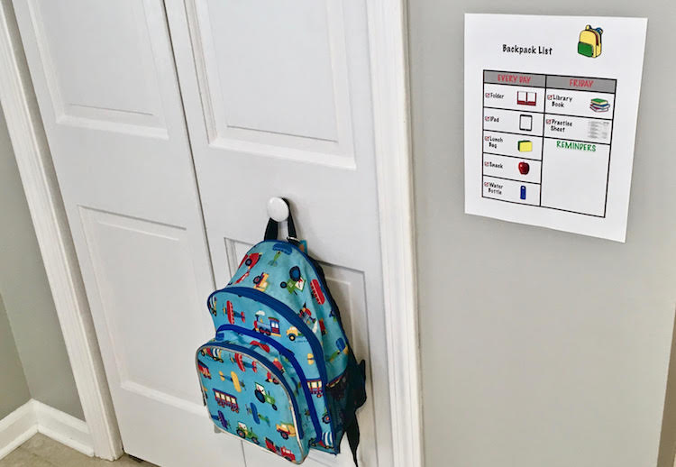 effective tips for how to create a kids morning routine chart. Plus a free printable for you to download. #executivefunctioning #organizingwithkids