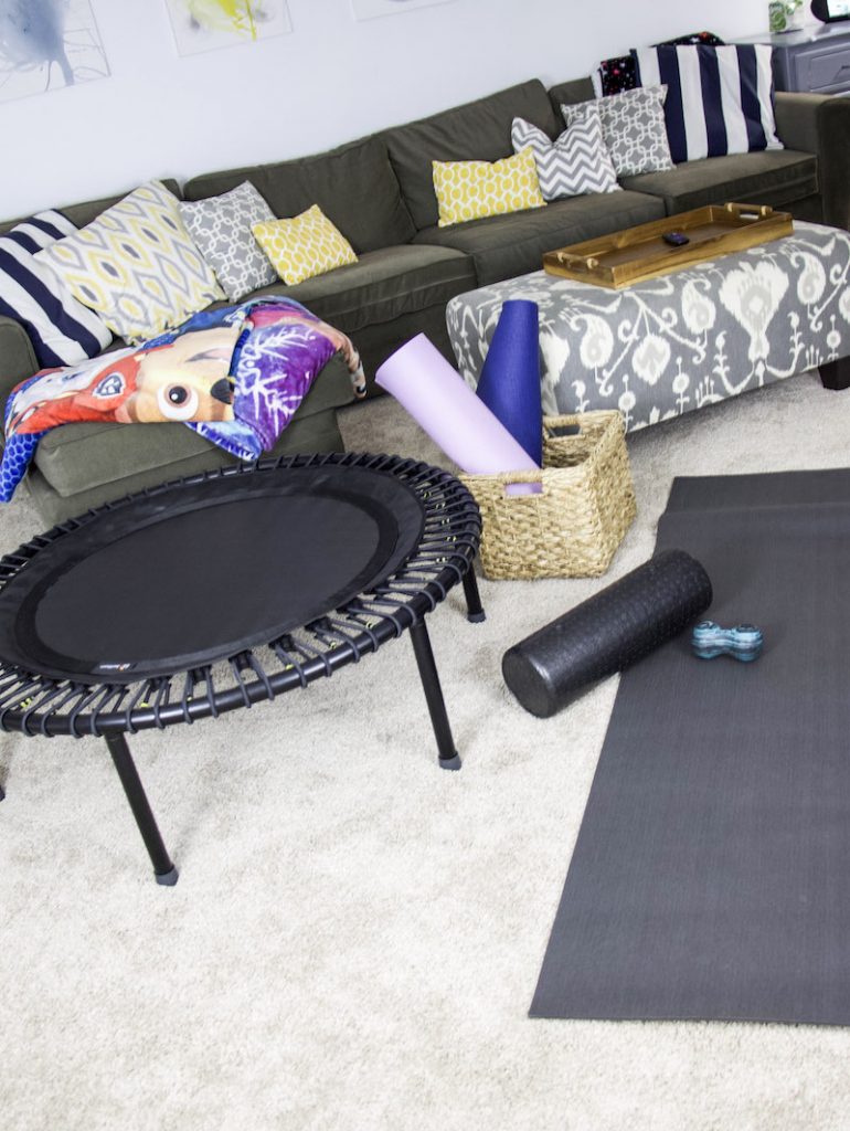 workout equipment bellicon in basement