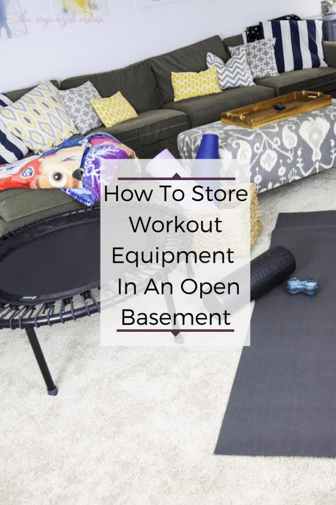 how to store workout equipment in an open basement with bellicon rebounders