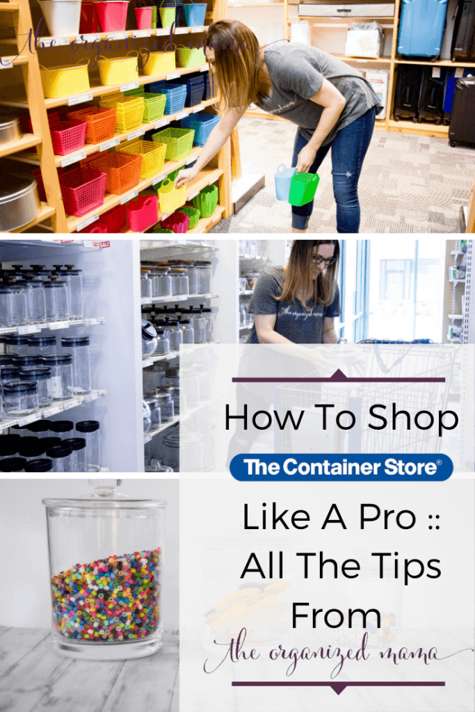 Learn how to shop like a professional at the container store!