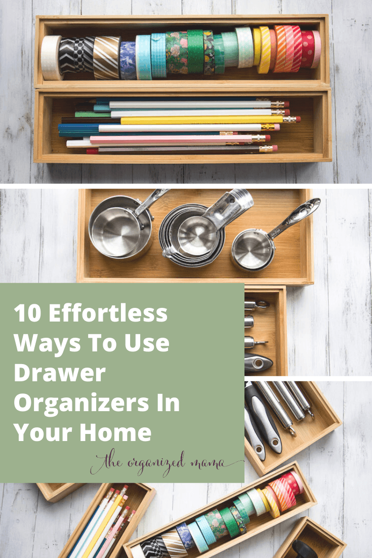 10 effortless ways to use drawer organizers in your home