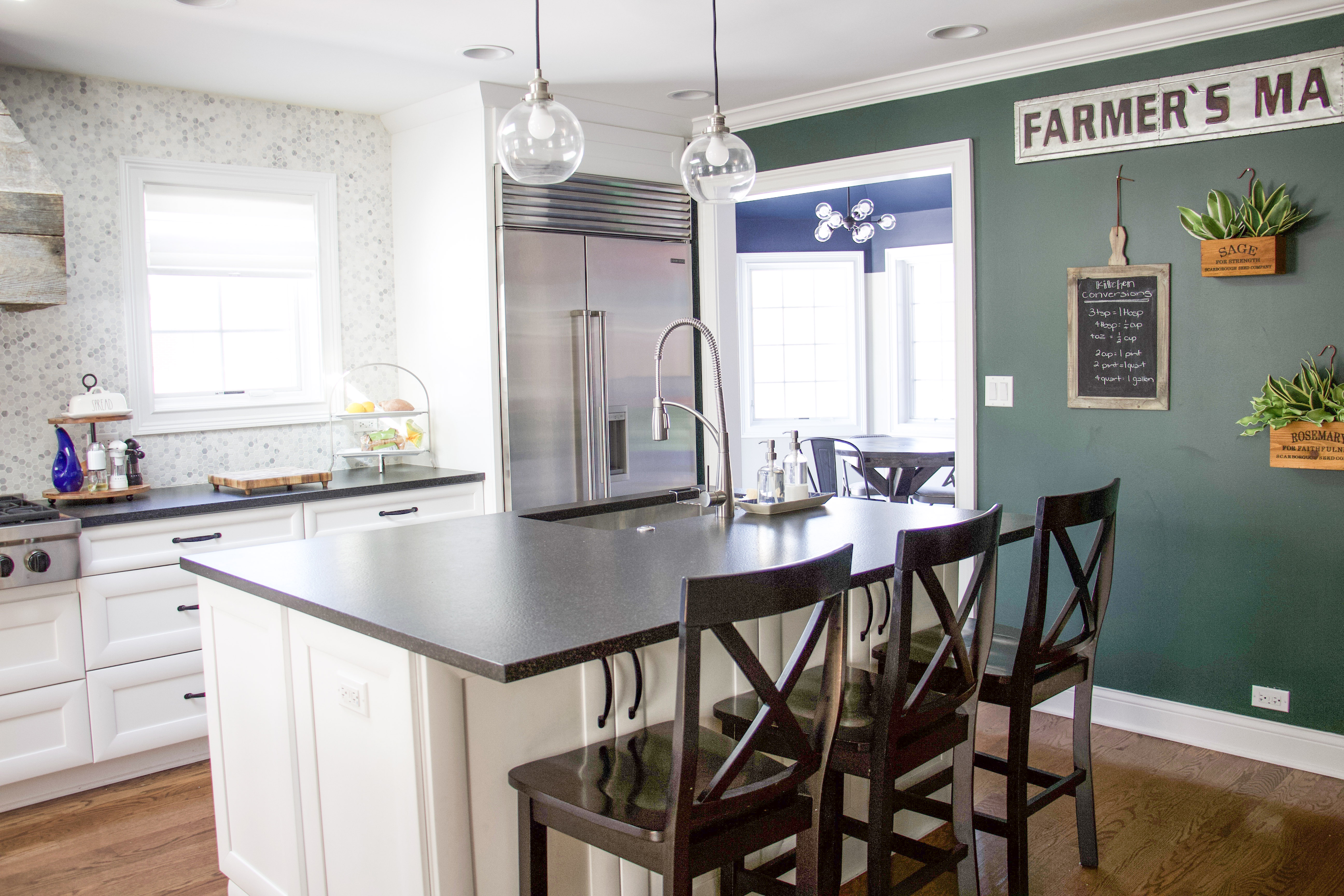 Tidy and organized kitchen to represent kitchen organizing hacks