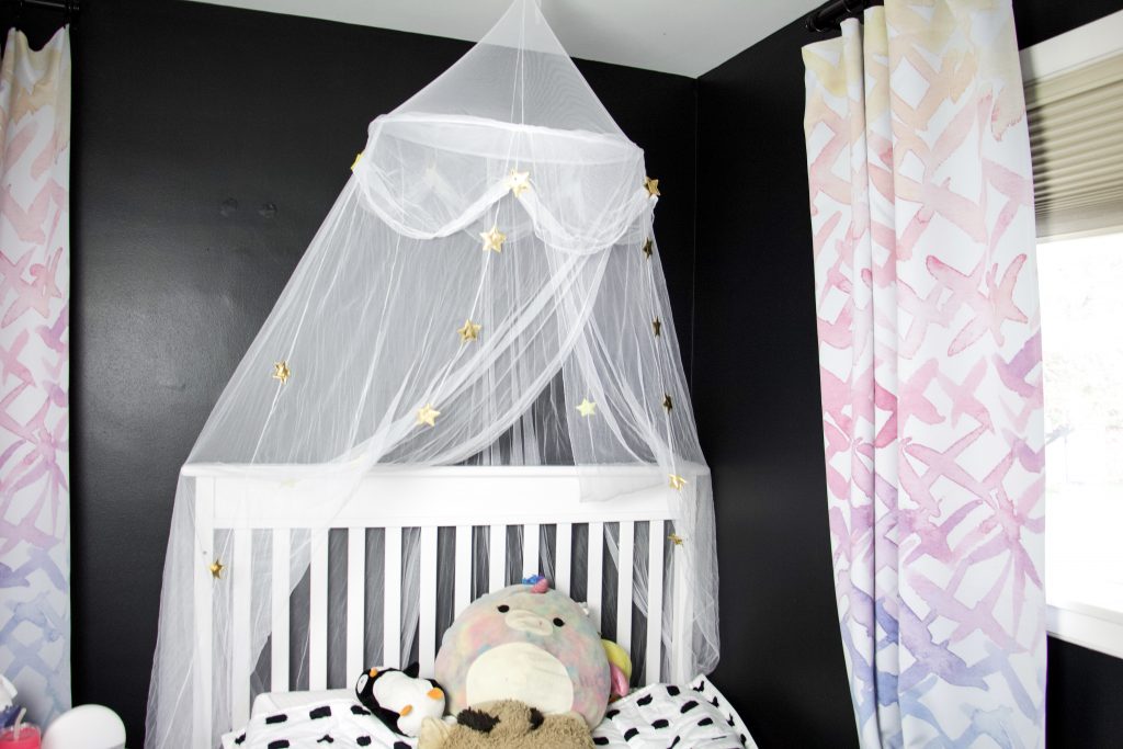 canopy and curtains to show beginners guide to hanging things on wall without damage