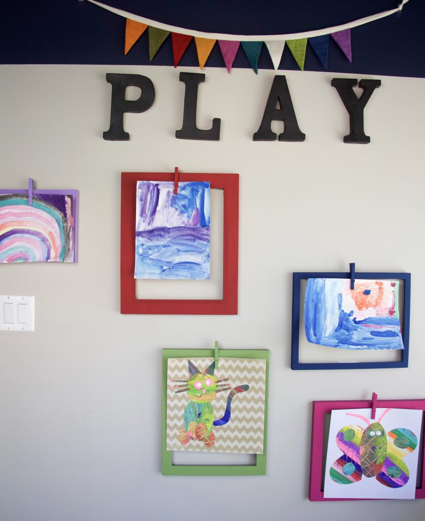 kids art display