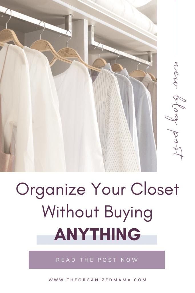 DIY Organize Closet Pin