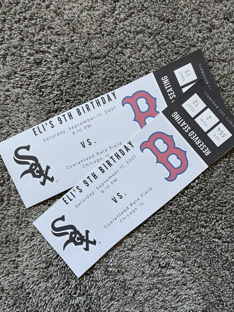 tickets made using program Canva to create fake tickets to sporting event
