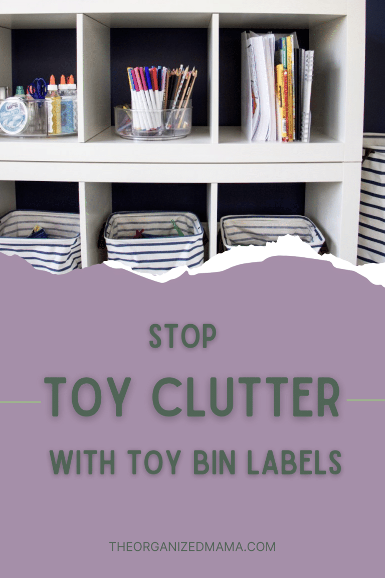 Stop Toy Clutter With Toy Bin Labels - The Organized Mama