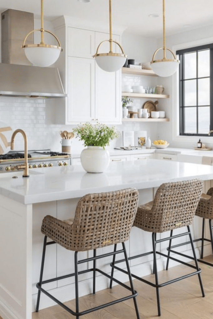 kitchen counters with clear tops