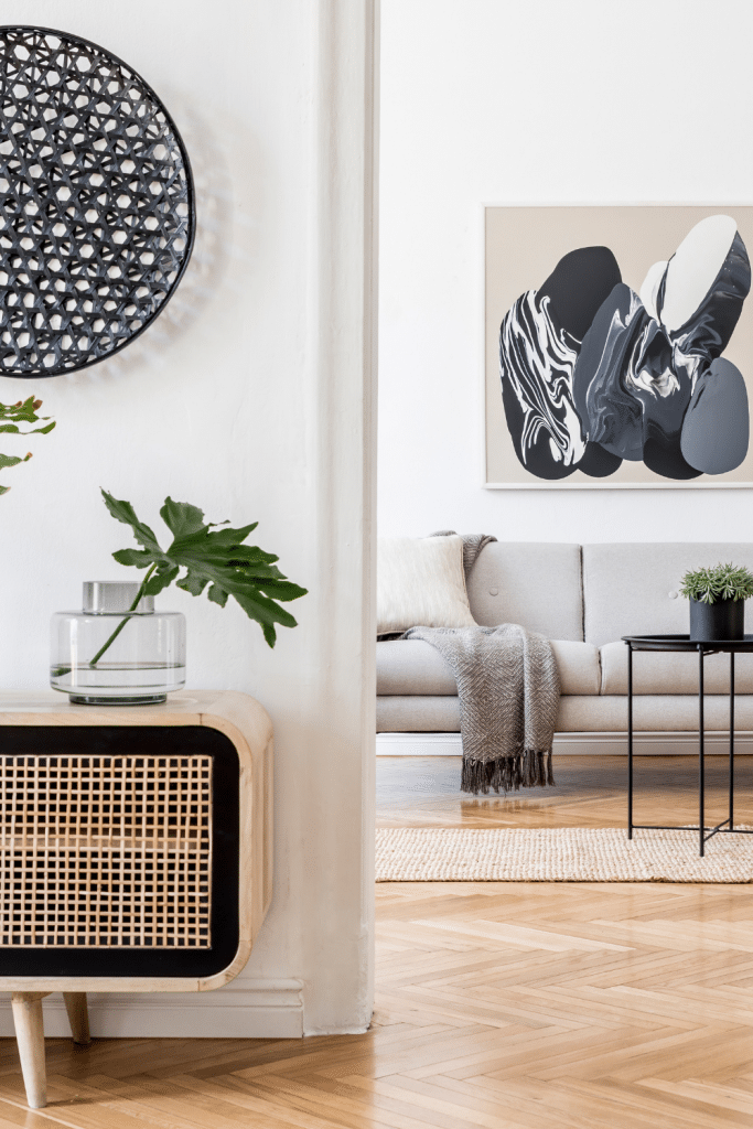 no clutter on floors or countertops