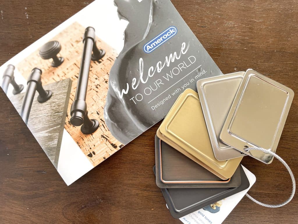 amerock hardware booklet and samples
