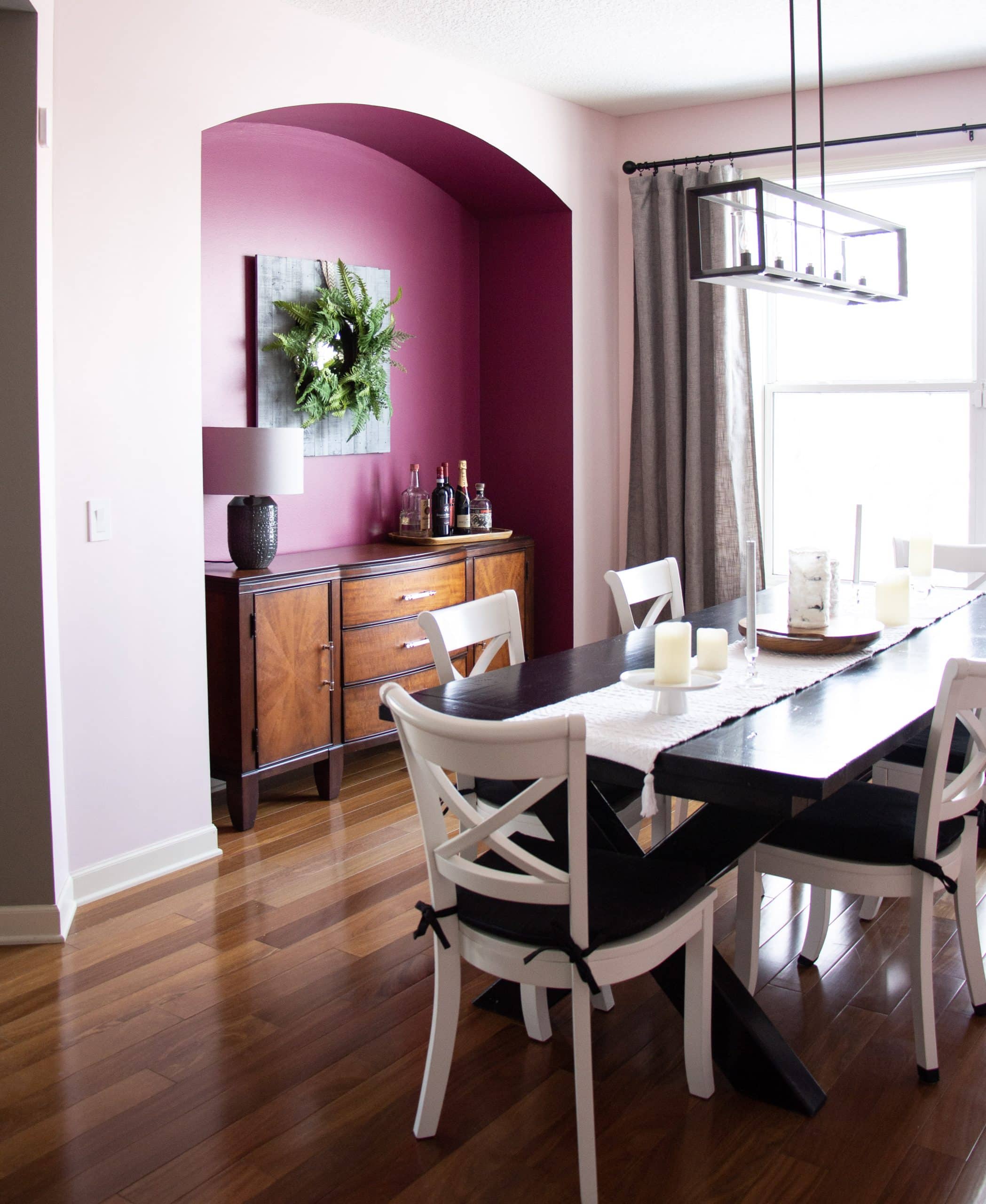 dining room with sideboard