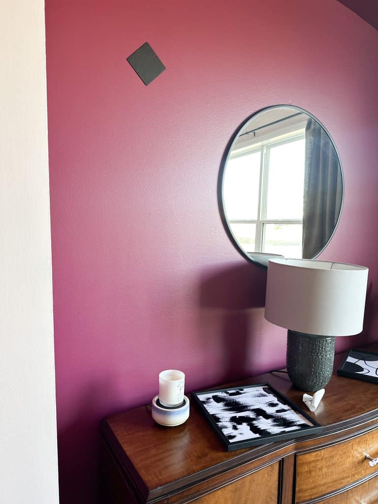 adhering TilePix to wall with magnetic stick