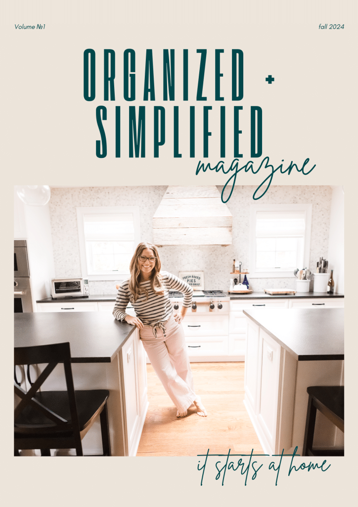 Organized + Simplified Digital Magazine cover fall 2024